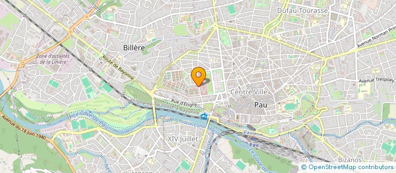 localisation de l'entreprise UNION DEPARTEMENTALE DES ASSOCIATIONS DE DONNEURS DE SANG BENEVOLES DES PYRENEES ATLANTIQUES à PAU