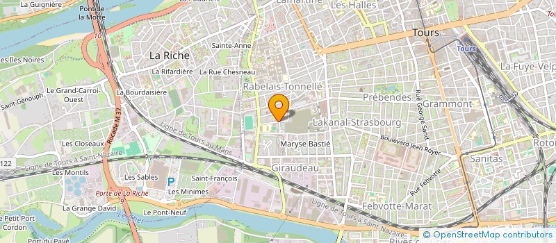 localisation de l'entreprise UNION DEPARTEMENTALE DES ASSOCIATIONS FAMILIALES à TOURS