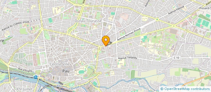 localisation de l'entreprise UNION DEPARTEMENTALE DES ASSOCIATIONS FAMILIALES DES PYRENEES ATLANTIQUES à PAU