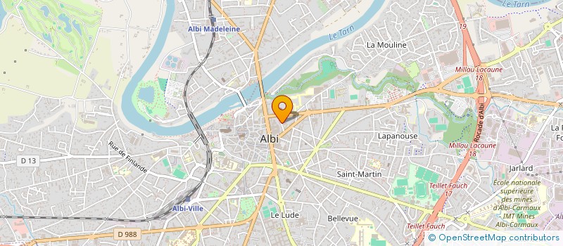 localisation de l'entreprise UNION DEPARTEMENTALE DES ASSOCIATIONS FRANCAISES DE COMBATTANTS ET VICTIMES DE GUERRE (U.D.A.C) à ALBI