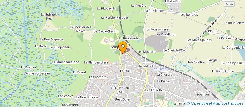 localisation de l'entreprise UNION DEPARTEMENTALE DES ASSOCIATIONS MUSICALES DE LOIRE ATLANTIQUE (UDAM44) à COUERON