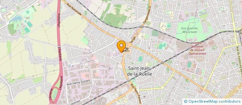 localisation de l'entreprise UNION DEPARTEMENTALE DES ASSOCIATIONS POUR LE DON DE SANG BENEVOLE DU LOIRET à SAINT-JEAN-DE-LA-RUELLE