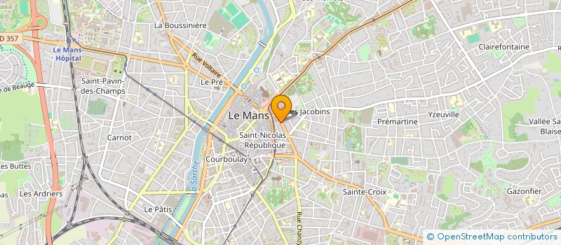 localisation de l'entreprise UNION DEPARTEMENTALE DES CENTRES COMMUNAUX D'ACTION SOCIALE DE LA SARTHE à LE MANS