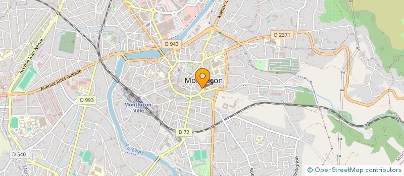 localisation de l'entreprise UNION DEPARTEMENTALE DES CENTRES COMMUNAUX D'ACTION SOCIALE ET CENTRES INTERCOMMUNAUX D'ACTION SOCIALE DE L'ALLIER  MONTLUCON