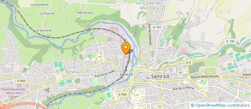 localisation de l'entreprise UNION DEPARTEMENTALE DES CENTRES COMMUNAUX ET INTERCOMMUNAUX D'ACTION SOCIALE DE LA MANCHE  SAINT-LO