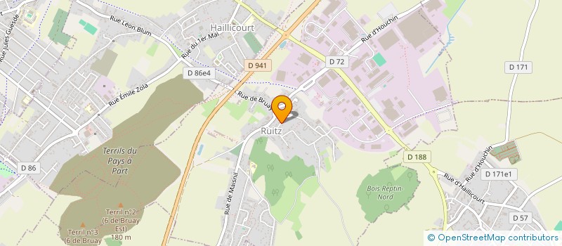 localisation de l'entreprise UNION DEPARTEMENTALE DES CENTRES COMMUNAUX ET INTERCOMMUNAUX D'ACTION SOCIALE DU PAS DE CALAIS  RUITZ