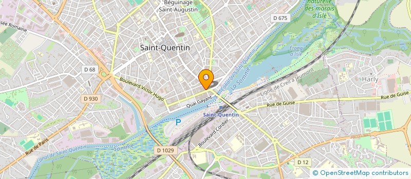 localisation de l'entreprise UNION DEPARTEMENTALE DES COMBATTANTS VOLONTAIRES DE LA RESISTANCE DE L'AISNE à TERGNIER