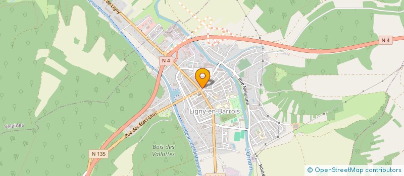 localisation de l'entreprise UNION DEPARTEMENTALE DES COMBATTANTS VOLONTAIRES DE LA RESISTANCE DES DEPORTES ET FAMILLES DE FUSILLES ET DE DISPARUS à LIGNY-EN-BARROIS