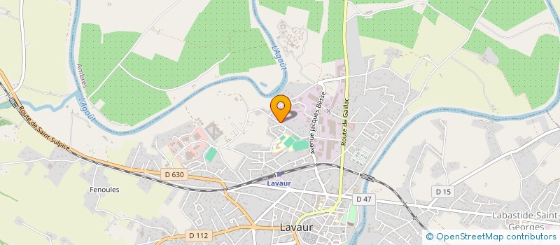 localisation de l'entreprise UNION DEPARTEMENTALE DES COMBATTANTS VOLONTAIRES DE LA RESISTANCE DU TARN à LAVAUR