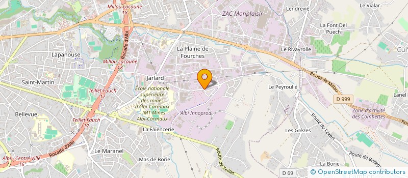 localisation de l'entreprise UNION DEPARTEMENTALE DES ELUS SOCIALISTES ET REPUBLICAINS à ALBI