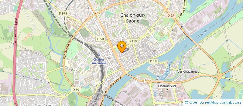 localisation de l'entreprise UNION DEPARTEMENTALE DES ELUS SOCIALISTES ET REPUBLICAINS DE SAONE ET LOIRE à CHALON-SUR-SAONE
