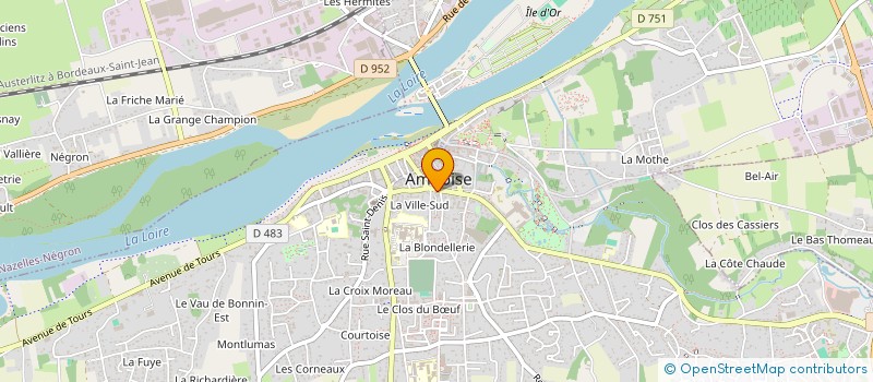 localisation de l'entreprise UNION DEPARTEMENTALE DES ENSEIGNEMENTS ARTISTIQUES D'INDRE ET LOIRE  FONDETTES