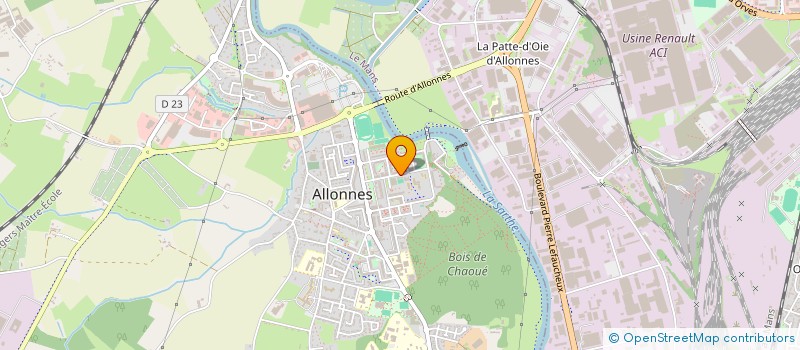 localisation de l'entreprise UNION DEPARTEMENTALE DES ETABLISSEMENTS D'ENSEIGNEMENT ARTISTIQUE DE LA SARTHE à ALLONNES