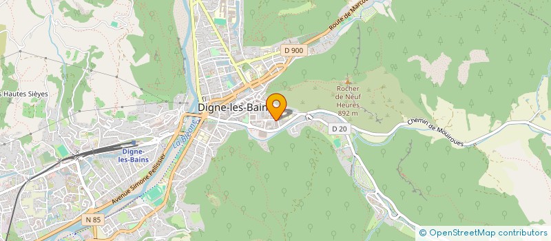 localisation de l'entreprise UNION DEPARTEMENTALE DES O.T.S.I à DIGNE-LES-BAINS