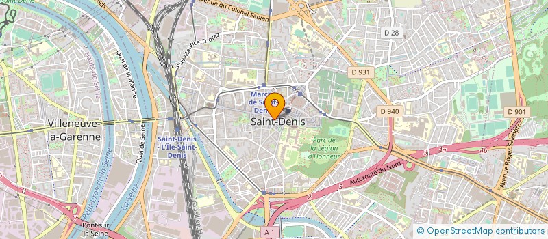 localisation de l'entreprise UNION DEPARTEMENTALE DES OFFICES DE TOURISME ET SYNDICATS D'INITIATIVE DE LA SEINE-SAINT-DENIS à SAINT-DENIS