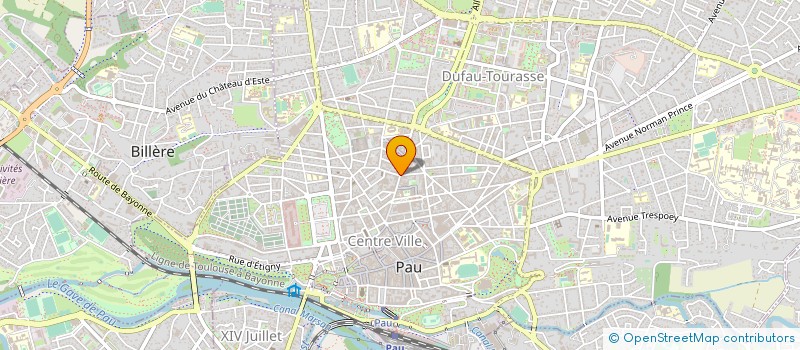 localisation de l'entreprise UNION DEPARTEMENTALE DES P.ATLANTIQUES à PAU