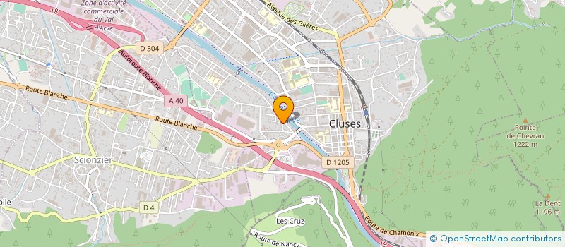 localisation de l'entreprise UNION DEPARTEMENTALE DES PREMIERS SECOURS 74  CLUSES