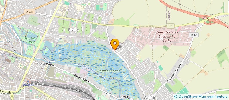 localisation de l'entreprise UNION DEPARTEMENTALE DES PREMIERS SECOURS DE LA SOMME à CAMON