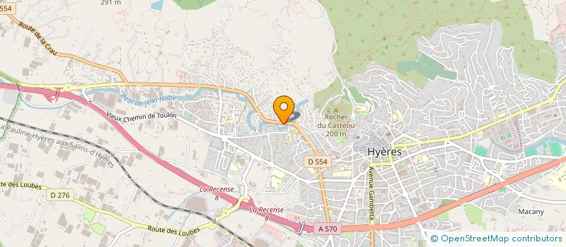 localisation de l'entreprise UNION DEPARTEMENTALE DES PREMIERS SECOURS DU VAR à HYERES