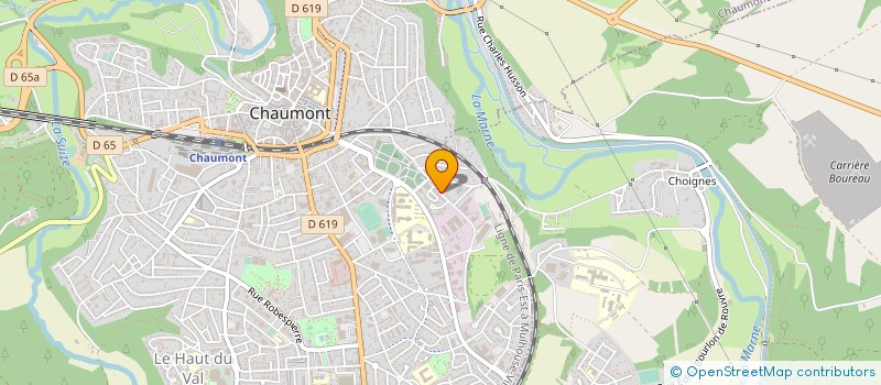 localisation de l'entreprise UNION DEPARTEMENTALE DES SAPEURS POMPIERS DE HAUTE MARNE à CHAUMONT