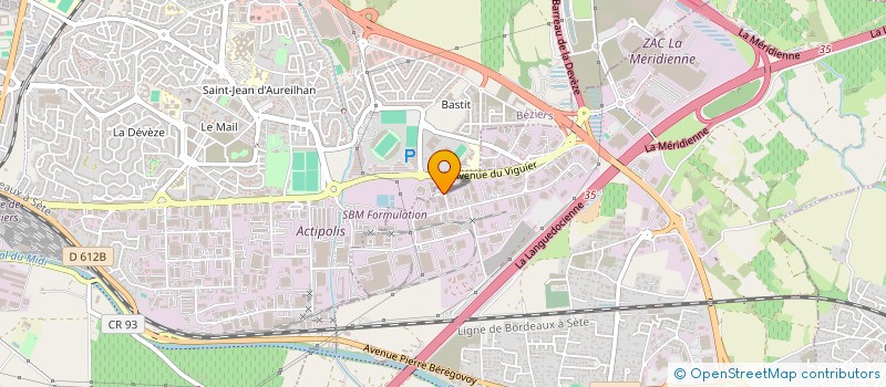 localisation de l'entreprise UNION DEPARTEMENTALE DES SAPEURS POMPIERS DE L HERAULT à VILLENEUVE-LES-BEZIERS