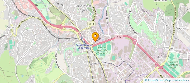 localisation de l'entreprise UNION DEPARTEMENTALE DES SAPEURS POMPIERS DE LA LOIRE  SAINT-ETIENNE