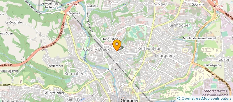 localisation de l'entreprise 	  UNION DEPARTEMENTALE DES SAPEURS POMPIERS DU FINISTERE  QUIMPER