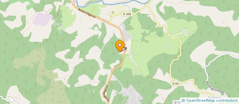 localisation de l'entreprise UNION DEPARTEMENTALE DES SAPEURS-POMPIERS ET PATS DE LA CORSE-DU-SUD  AJACCIO