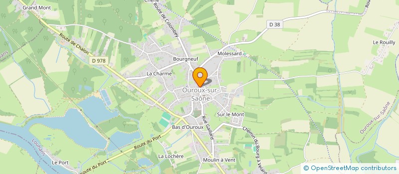 localisation de l'entreprise UNION DEPARTEMENTALE DES SECRETAIRES INDEPENDANT(E)S DE SAONE ET LOIRE  OUROUX-SUR-SAONE