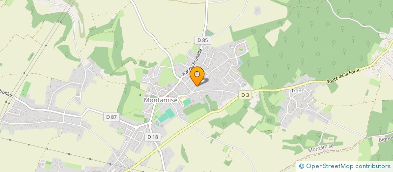 localisation de l'entreprise UNION DEPARTEMENTALE DES SOUS OFFICIERS EN RETRAITE  MONTAMISE