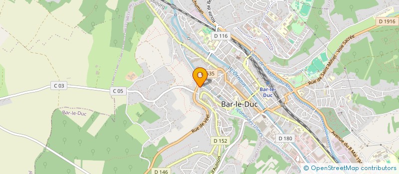 localisation de l'entreprise UNION DEPARTEMENTALE DES SYNDICATS CFTC à BAR-LE-DUC