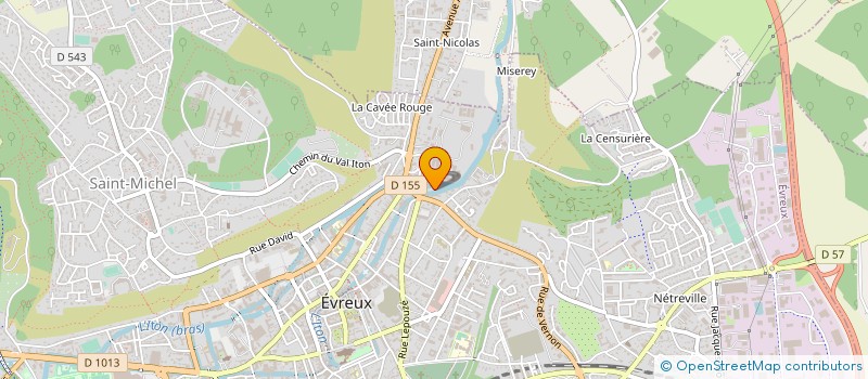 localisation de l'entreprise UNION DEPARTEMENTALE DES SYNDICATS CFTC DE L'EURE à EVREUX