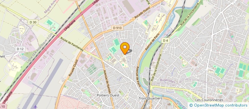 localisation de l'entreprise UNION DEPARTEMENTALE FEDEREE ASSOCIATIONS ET AMICALES DON DU SANG BENEVOLE DE LA VIENNE à POITIERS