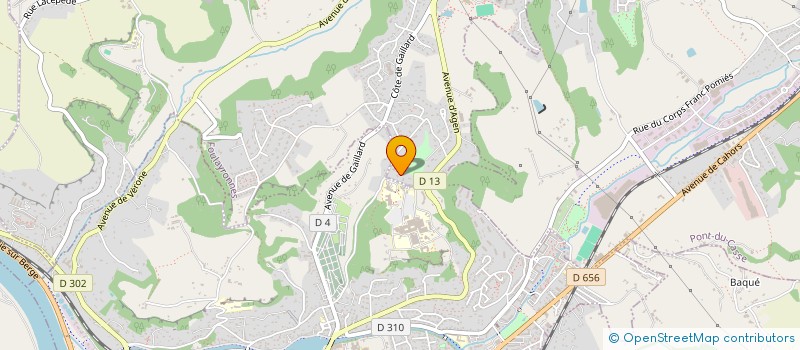 localisation de l'entreprise UNION DEPARTEMENTALE FEDEREE DES ASSO POUR LE DON DE SANG BENEVOLE DU DEPT DU LOT ET GARONNE  AGEN