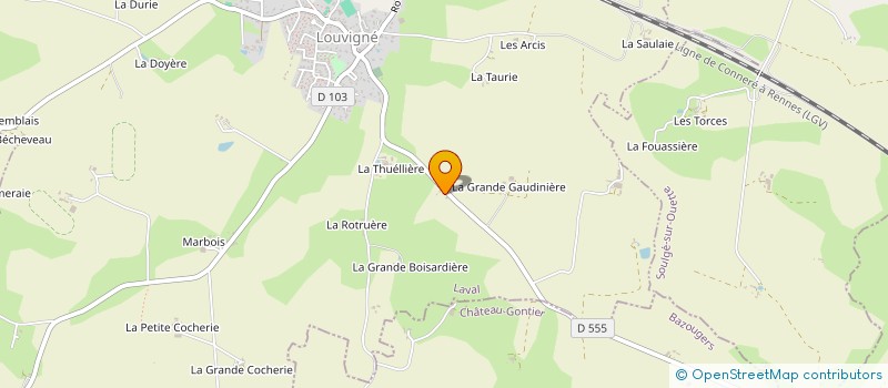 localisation de l'entreprise UNION DEPARTEMENTALE FEDEREE DES ASSOCIATIONS POUR LE DON DE SANG BENEVOLE DE LA MAYENNE à LAVAL