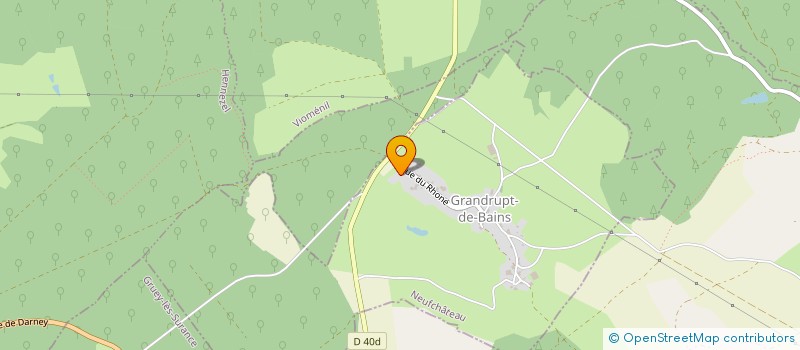 localisation de l'entreprise UNION DEPARTEMENTALE FEDEREE DES ASSOCIATIONS POUR LE DON DE SANG BENEVOLE DU DEPT DES VOSGES  RAMBERVILLERS