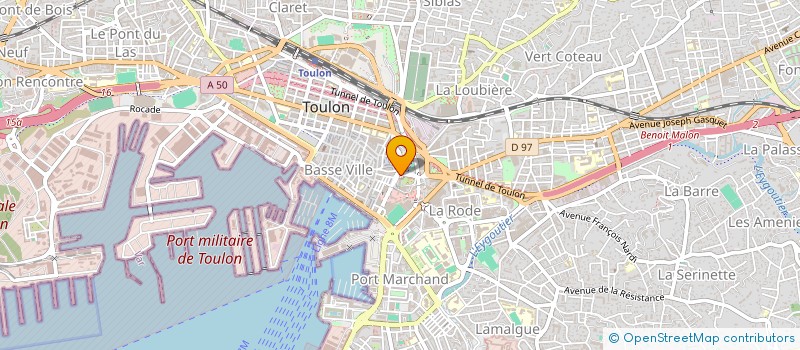 localisation de l'entreprise UNION DEPARTEMENTALE FO  TOULON