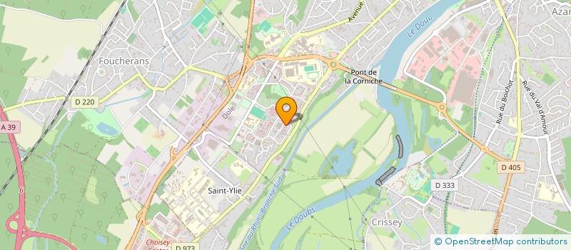 localisation de l'entreprise UNION DEPARTEMENTALE FORCE OUVRIERE à DOLE