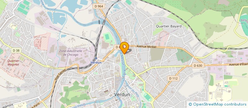 localisation de l'entreprise UNION DEPARTEMENTALE SAPEURS POMPIERS à VERDUN
