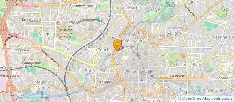 localisation de l'entreprise UNION DEPARTEMENTALE SYNDICATS FO  RENNES