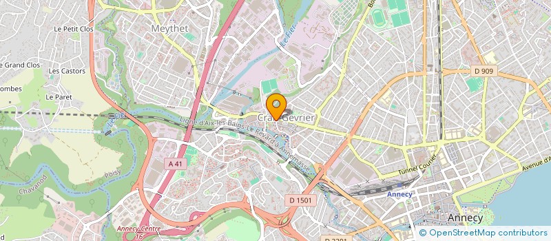 localisation de l'entreprise UNION DEPARTEMENTALE UNSA DE HAUTE-SAVOIE  ANNECY