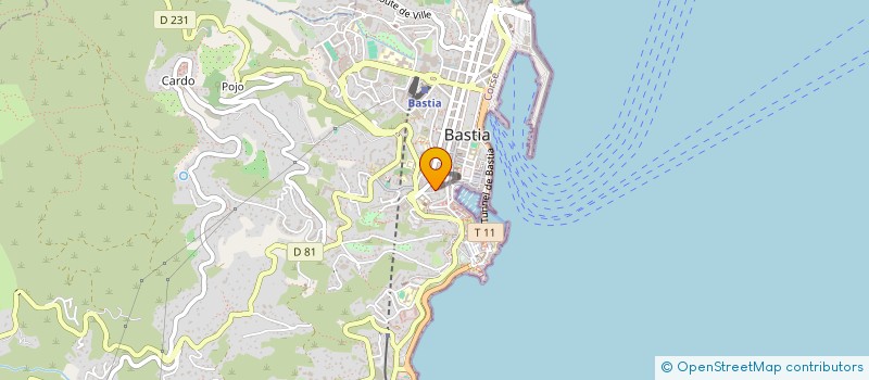 localisation de l'entreprise UNION DEPARTEMENTALE UNSA HAUTE-CORSE à BASTIA