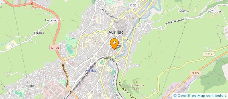 localisation de l'entreprise UNION DEPARTEMENTALE UNSA(UNION NATIONALE DES SYNDICATS AUTONOMES) DU CANTAL à AURILLAC