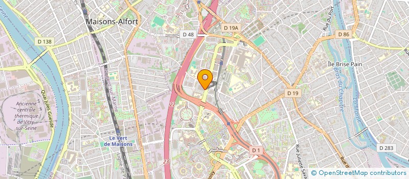 localisation de l'entreprise UNION DEPT ASSOC PARENT AMI HANDIC MENTA  CRETEIL