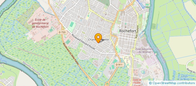 localisation de l'entreprise UNION DEPT FEDERE ASS DON DU SANG BENEVOLE CHARENTE MARIT  ROCHEFORT