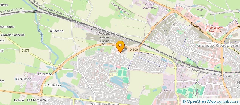 localisation de l'entreprise UNION DEPT SAPEURS POMPIERS MAYENNE à SAINT-BERTHEVIN