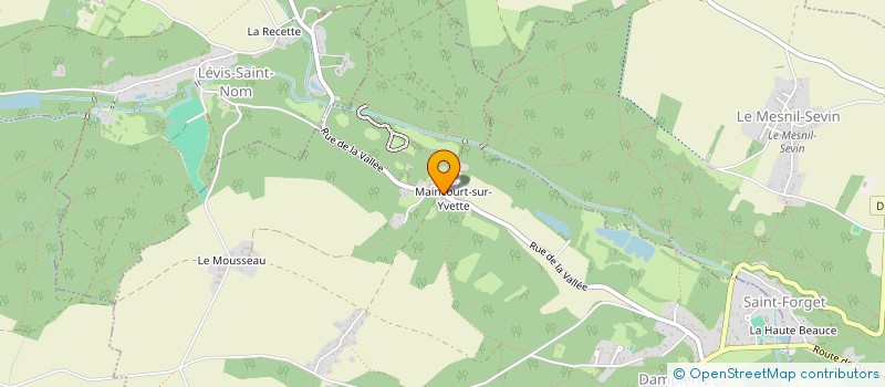 localisation de l'entreprise UNION DES AMIS DU PARC NATUREL REGIONAL DE LA HAUTE VALLEE DE CHEVREUSE.  DAMPIERRE-EN-YVELINES