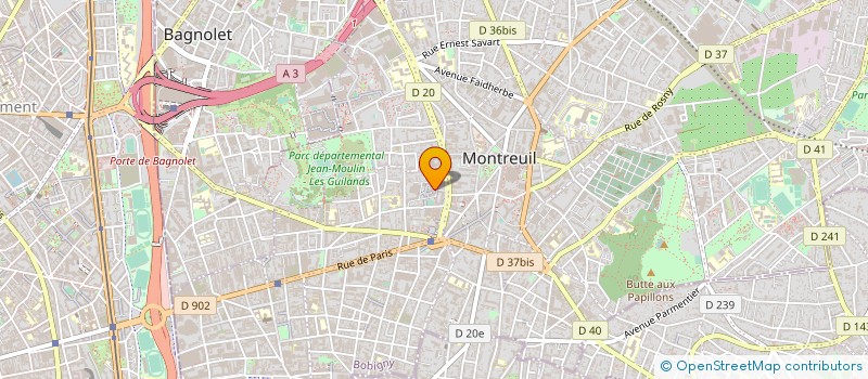 localisation de l'entreprise UNION DES AMIS ET COMPAGNONS D'EMMAUS à MONTREUIL