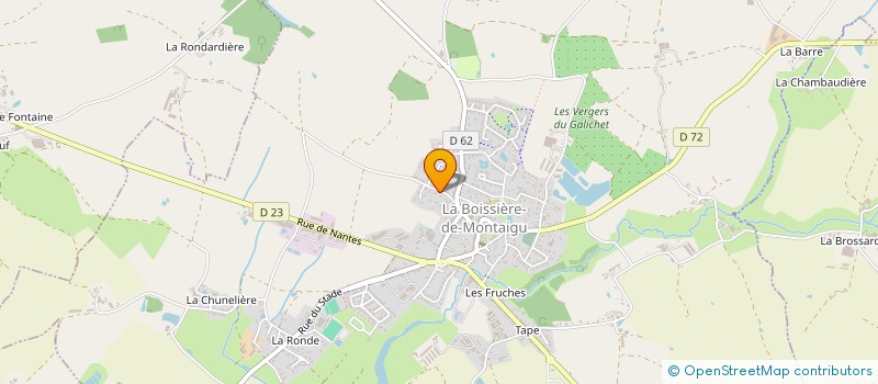 localisation de l'entreprise UNION DES ANCIENS COMBATTANTS UNC ET UNC-AFN DE LA BOISSIERE DE MONTAIGU à LA BOISSIERE-DE-MONTAIGU