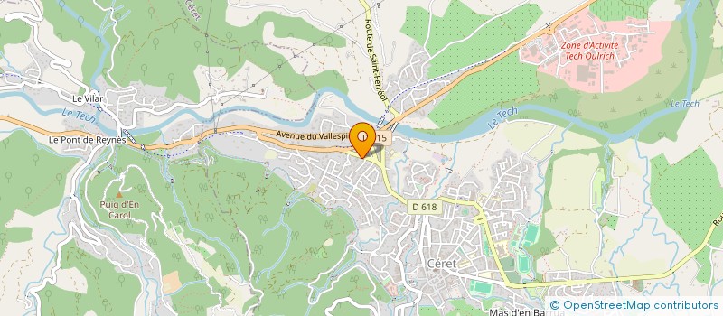 localisation de l'entreprise UNION DES ARTISANS DE CERET à CERET